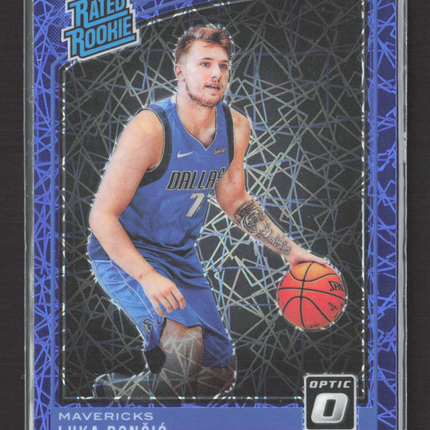 2019 Panini Donruss Optic Luka Doncic #177 Blue Velocity