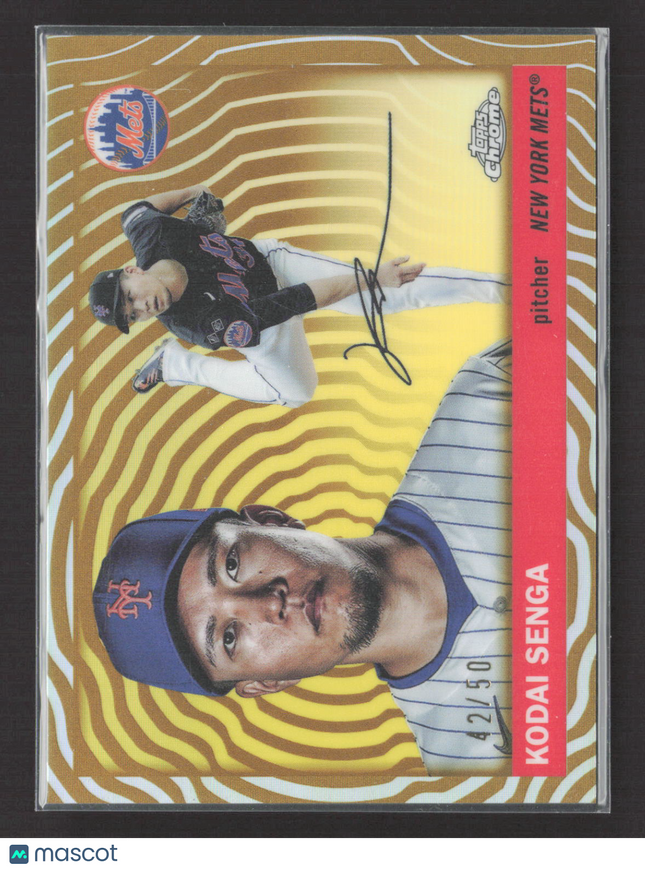 2025 Topps Chrome Platinum Kodai Senga #143 Gold RayWave Refractor 42/50