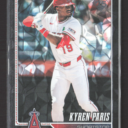 2026 Topps Series Two Kyren Paris #378 Black Crackle /10
