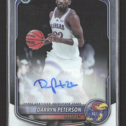 2025 Topps Bowman Chrome University Basketball Darryn Peterson #CPA-DP Auto