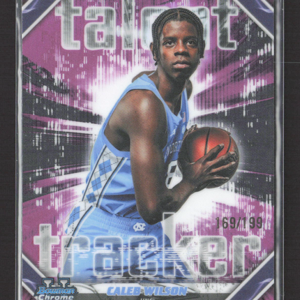 2025 Bowman Chrome Talent Tracker Caleb Wilson #TT-9 Fuchsia Refractor 169/199