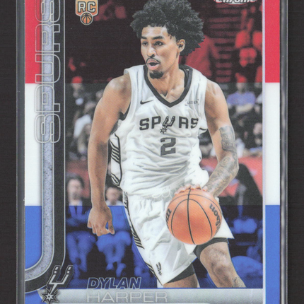 2025 Topps Chrome Dylan Harper #252 RC Red White Blue