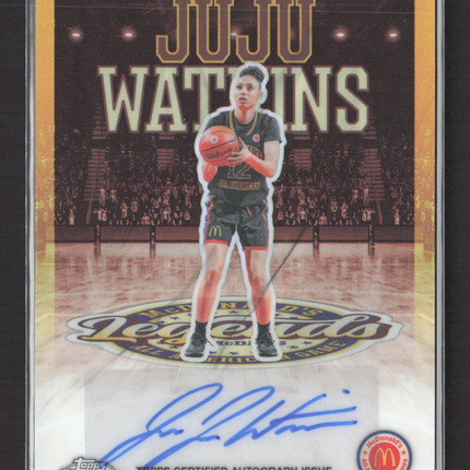 2025 Topps Chrome McDonald's Game Legends JuJu Watkins #LA-JW Gold 10/15 Auto