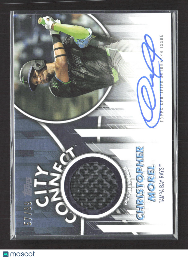 2026 Topps City Connect Christopher Morel #CCAR-CM Autograph Relic Auto /99