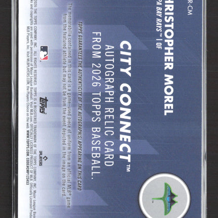 2026 Topps City Connect Christopher Morel #CCAR-CM Autograph Relic Auto /99