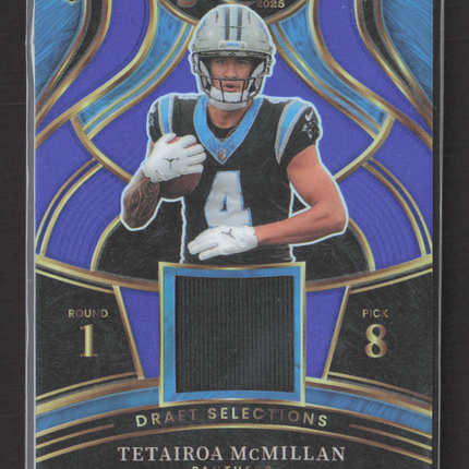 2026 Panini Select Draft Selections Prizm Tetairoa McMillan #DSM-TMN RC Jersey