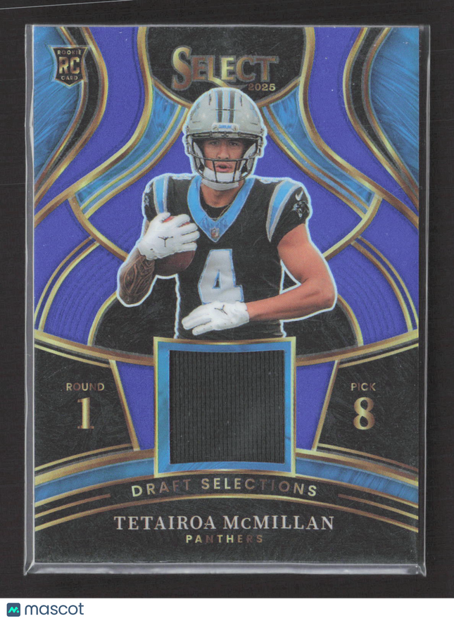 2026 Panini Select Draft Selections Prizm Tetairoa McMillan #DSM-TMN RC Jersey