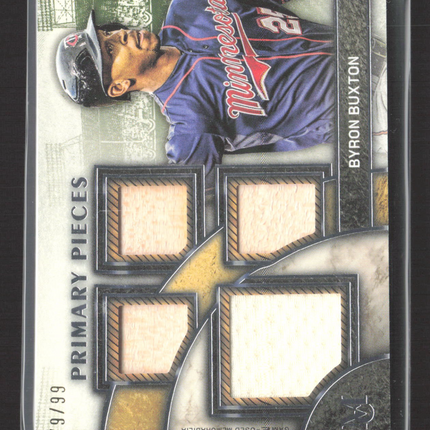 2025 Topps Museum Primary Pieces Byron Buxton #SPPQ-BUX 79/99 Quad Relic Jersey