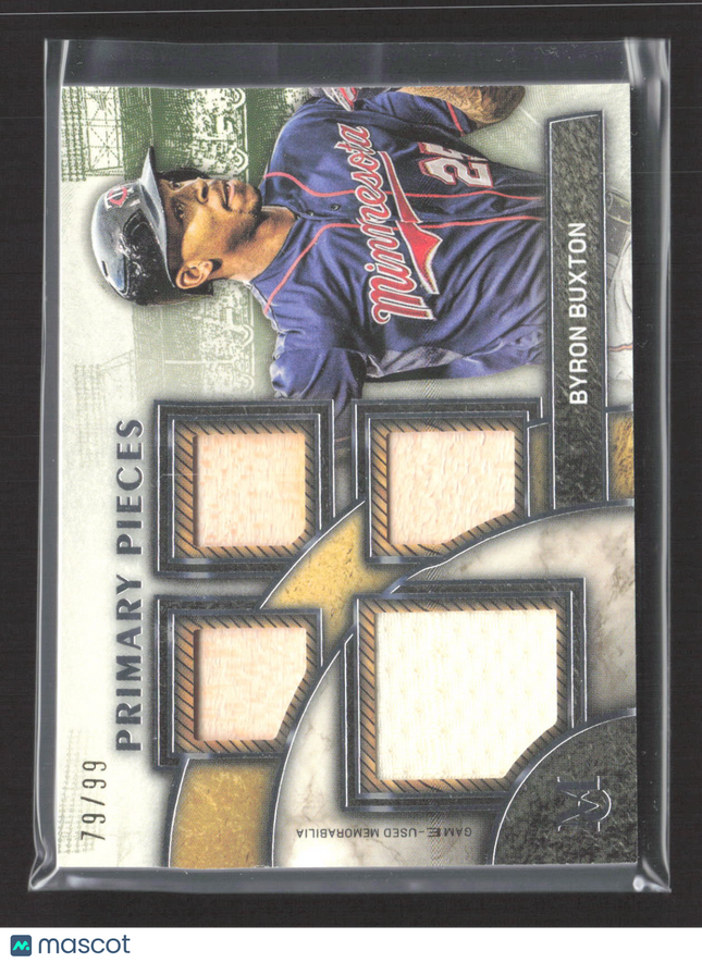 2025 Topps Museum Primary Pieces Byron Buxton #SPPQ-BUX 79/99 Quad Relic Jersey
