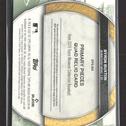 2025 Topps Museum Primary Pieces Byron Buxton #SPPQ-BUX 79/99 Quad Relic Jersey