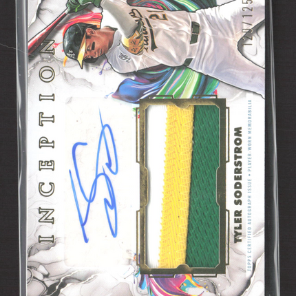 2025 Topps Inception Tyler Soderstrom #IAPC-TS Autograph Patch 120/125 Auto