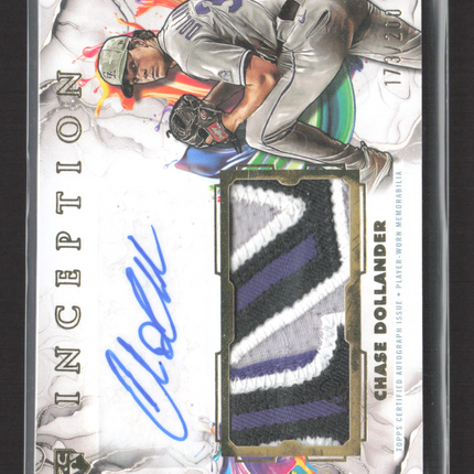 2025 Topps Inception Chase Dollander #IAPC-CDO Autograph 173/200 Patch Auto