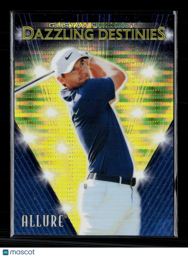 2026 Upper Deck Allure Golf Dazzling Destinies Gustav Frimodt Yellow 38/50