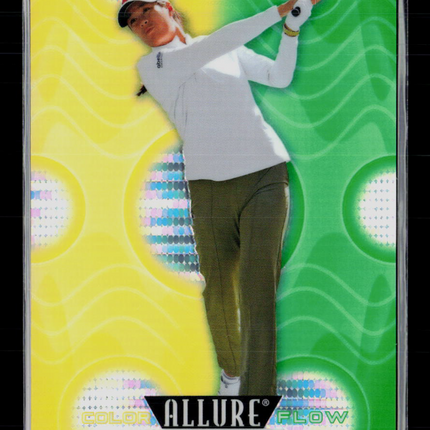 2026 Upper Deck Allure Golf Color Flow Celine Boutier Yellow-Green 11/99