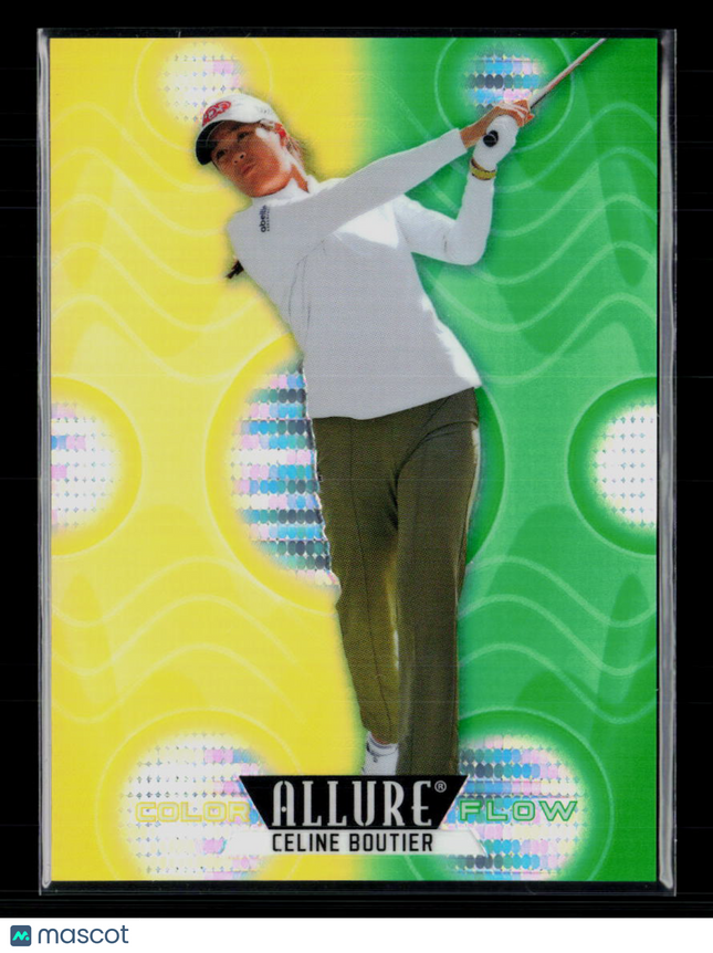 2026 Upper Deck Allure Golf Color Flow Celine Boutier Yellow-Green 11/99