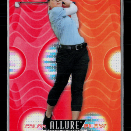 2026 Upper Deck Allure Color Flow Brooke Henderson #CF-4 Red-Orange /199