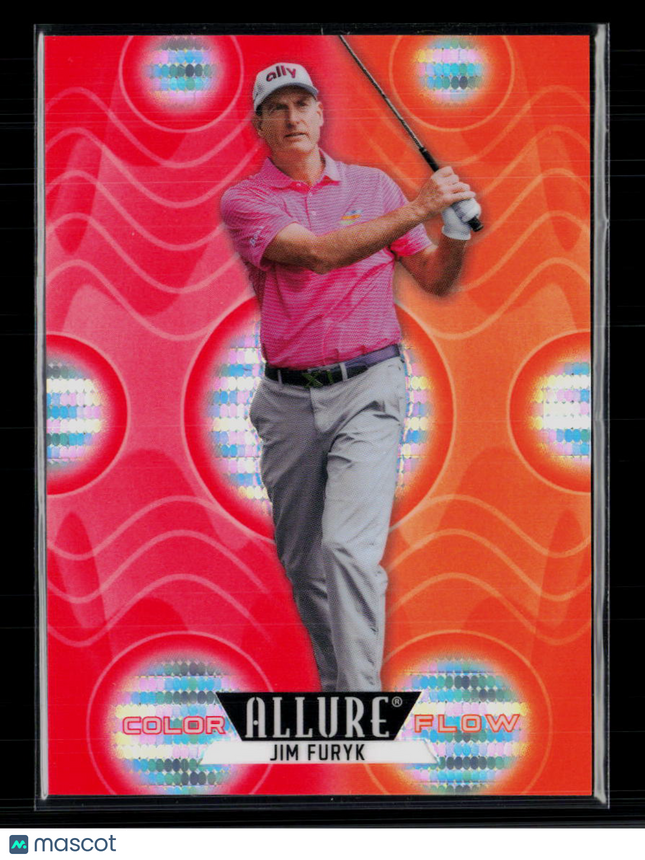 2026 Upper Deck Allure Golf Color Flow Jim Furyk #CF-6 Spectrum Red-Orange /199