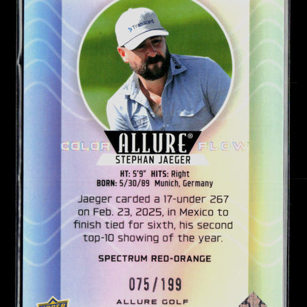 2026 Upper Deck Allure Color Flow Stephan Jaeger #CF-23 Spectrum Red-Orange /199
