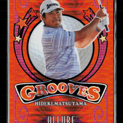 2026 Upper Deck Allure Grooves Hideki Matsuyama #GV-11 Spectrum Orange 39/99