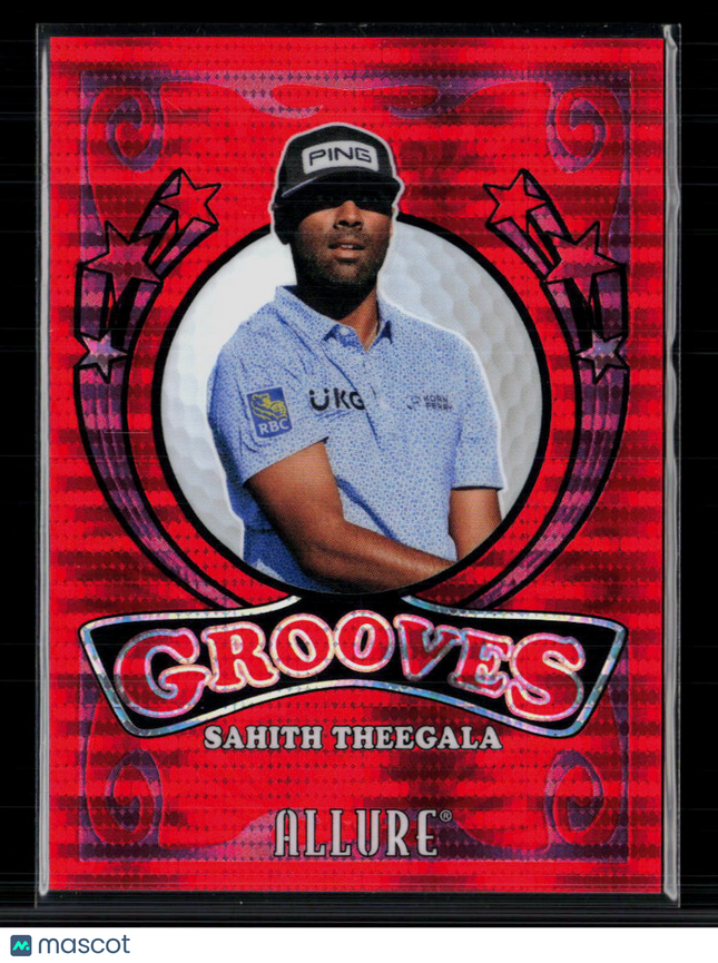 2026 Upper Deck Allure Grooves Sahith Theegala #GV-2 Spectrum Red 080/199