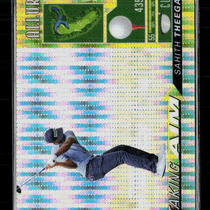2026 Upper Deck Allure Golf Taking Aim Sahith Theegala #TA-6 Yellow 44/50