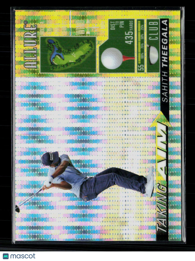 2026 Upper Deck Allure Golf Taking Aim Sahith Theegala #TA-6 Yellow 44/50