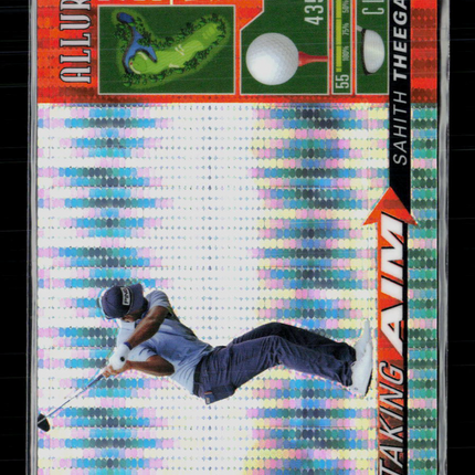 2026 Upper Deck Allure Taking Aim Sahith Theegala #TA-6 Spectrum Orange