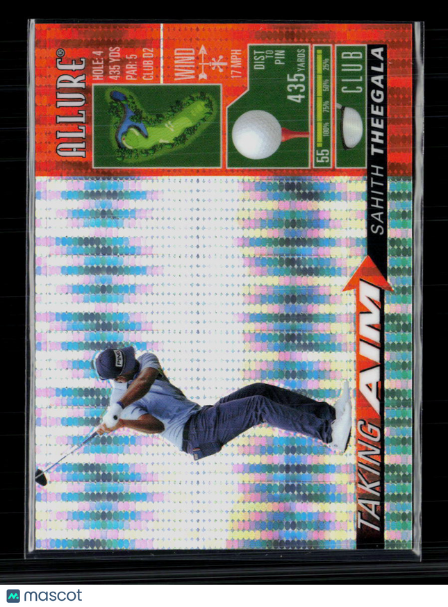 2026 Upper Deck Allure Taking Aim Sahith Theegala #TA-6 Spectrum Orange