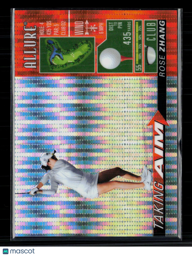 2026 Upper Deck Allure Golf Taking Aim Rose Zhang #TA-4 Spectrum Orange 87/99