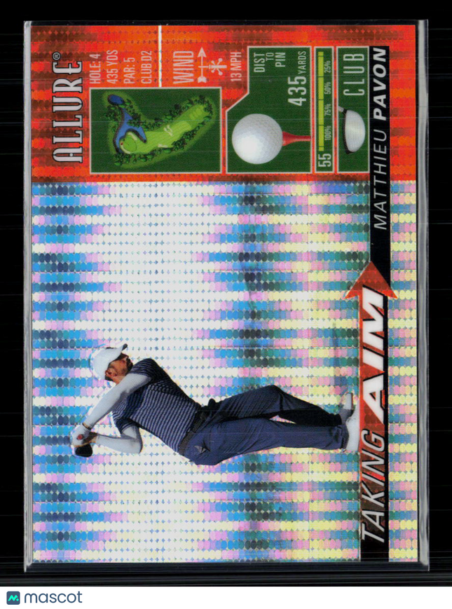 2024 Upper Deck Allure Golf Taking Aim Matthieu Pavon #TA-9 Spectrum Orange