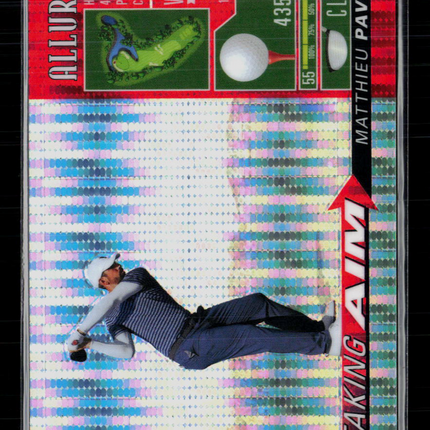 2026 Upper Deck Allure Golf Taking Aim Matthieu Pavon #TA-9 Spectrum Red