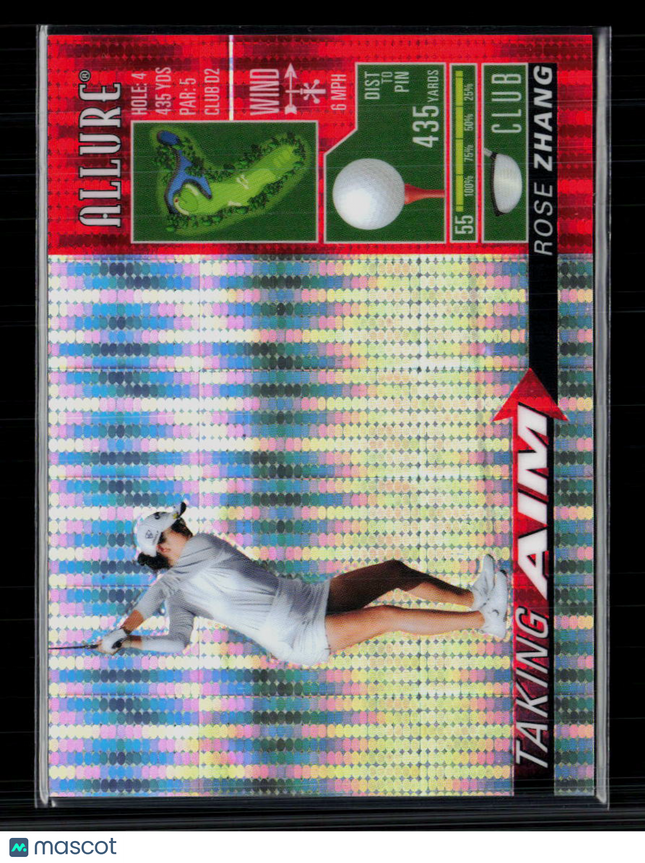 2026 Upper Deck Allure Golf Taking Aim Rose Zhang #TA-4 Spectrum Red 119/199