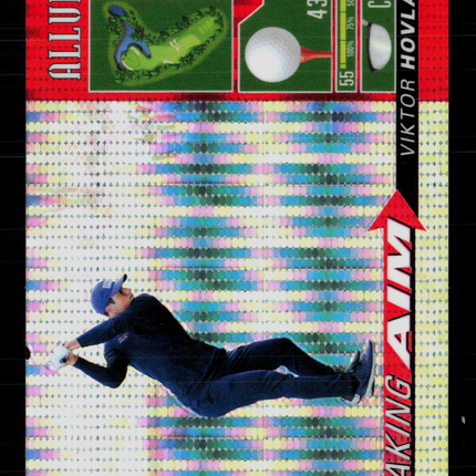 2026 Upper Deck Allure Golf Taking Aim Viktor Hovland #TA-2 Spectrum Red