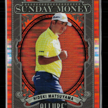 2026 Upper Deck Allure Golf Sunday Money Hideki Matsuyama #SM-10 Orange 25/99