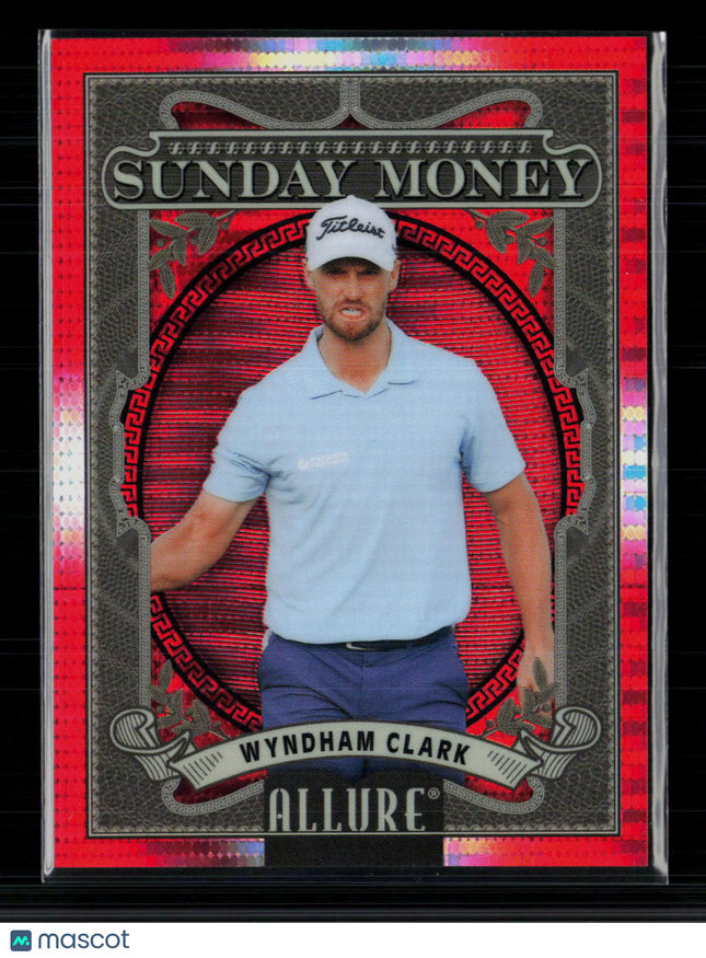 2026 Upper Deck Allure Sunday Money Wyndham Clark #SM-4 Spectrum Red 098/199