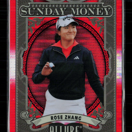 2026 Upper Deck Allure Sunday Money Rose Zhang #SM-15 Spectrum Red