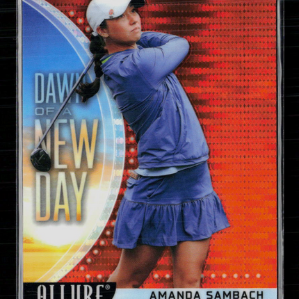 2026 Upper Deck Allure Golf Amanda Sambach #DND-10 Spectrum Orange 79/99