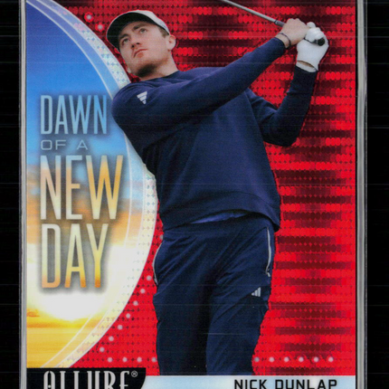 2026 Upper Deck Allure Golf Dawn of a New Day Nick Dunlap #DND-4 Red 168/199