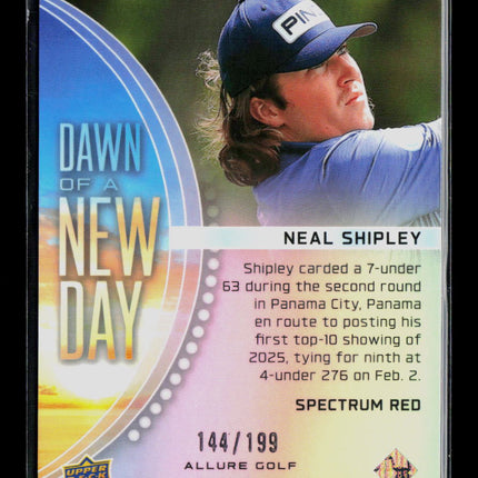 2026 Upper Deck Allure Golf Dawn of a New Day Neal Shipley #DND-7 Red 144/199