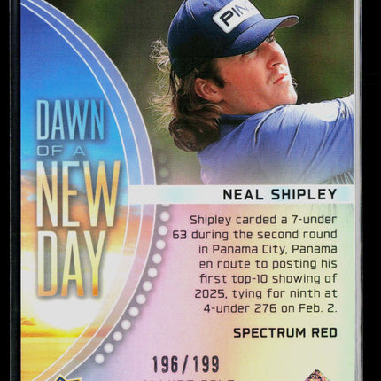 2026 Upper Deck Allure Golf Dawn of a New Day Neal Shipley #DND-7 Red 196/199