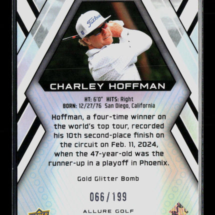 2026 Upper Deck Allure Golf Charley Hoffman #27 Gold Glitter Bomb /199