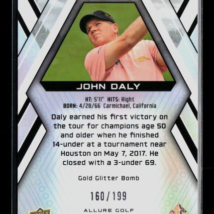 2026 Upper Deck Allure Golf John Daly #35 Gold Glitter Bomb /199