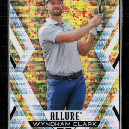 2026 Upper Deck Allure Golf Wyndham Clark #45 Gold Glitter Bomb 144/199 RC