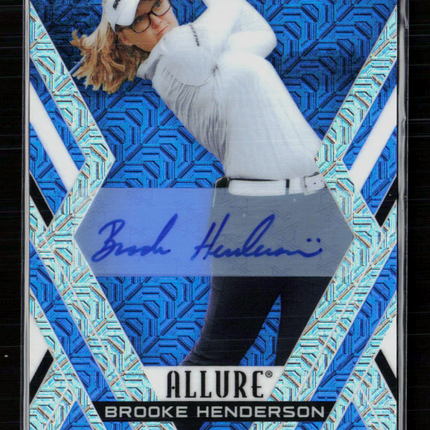 2026 Upper Deck Allure Golf Brooke Henderson #30 Blue Tees Auto /35