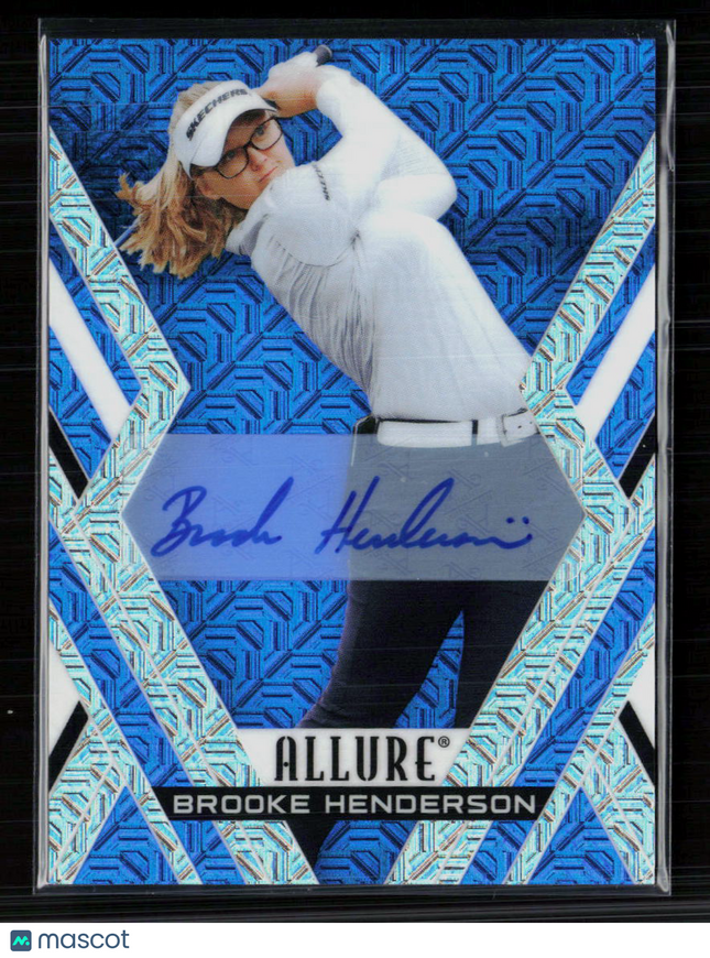 2026 Upper Deck Allure Golf Brooke Henderson #30 Blue Tees Auto /35