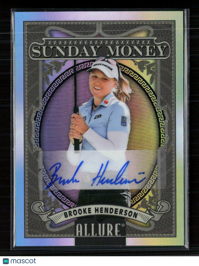2026 Upper Deck Allure Golf Sunday Money Brooke Henderson #SM-3 Rainbow Auto
