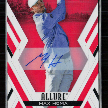 2026 Upper Deck Allure Golf Max Homa #15 Red Tees Auto