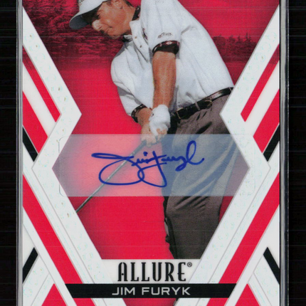 2026 Upper Deck Allure Golf Jim Furyk #4 Red Tees Auto