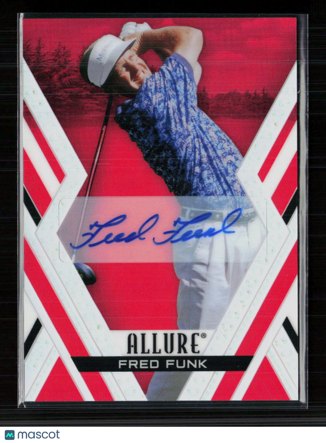 2026 Upper Deck Allure Golf Fred Funk #28 Red Red Tees Auto