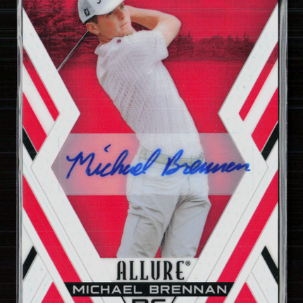 2026 Upper Deck Allure Golf Michael Brennan #46 Red Tees Auto